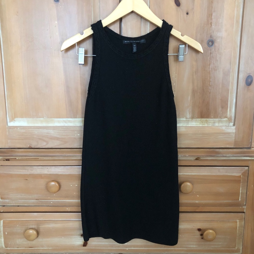 (XS) Black White House Black Market Mini Dress